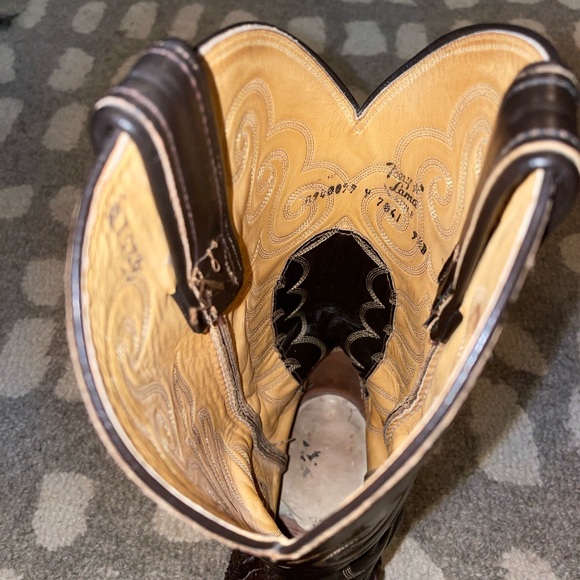 Tony Lama Python Cowboy Boots - Picture 5 of 5